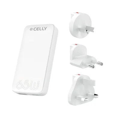 CELLY UNIVERSAL TC 65W EU/UK/AUS/US TCTRAVELUNI65W