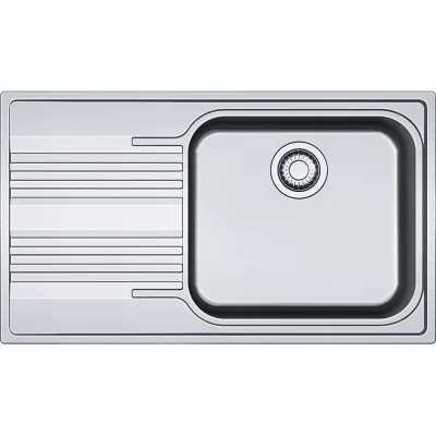 Franke: Lavello una vasca con gocciolatoio sinistro da incasso SRX 611-86 LB 101.0356.850 in acciaio inox da 86 cm