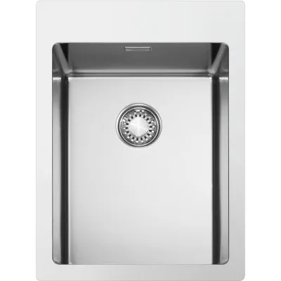 Smeg S Lavello una vasca VR12S34RS finitura acciaio inox da 39x51 cm - Filotop/Flat - IN PROMOZIONE FINO AL 6/07