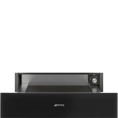 Smeg Cassetto riscaldante da incasso CPR115B3 finitura Deep Black da 60 cm