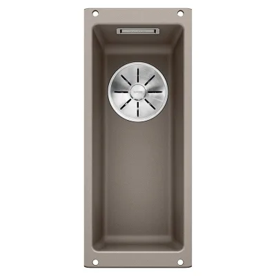 Blanco Lavello una vasca SUBLINE 160-U 1517425 finitura tartufo da 19x46 cm - Sottotop