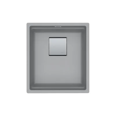 PRONTA CONSEGNA - Franke: Lavello una vasca Vasche Kubus 2 Sottotop KNG 110-37 125.0529.503 finitura fragranite stone grey da 37x42 cm