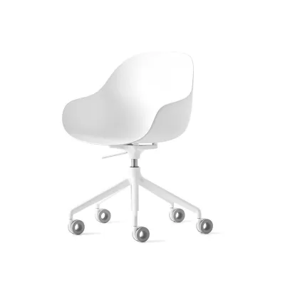 Connubia Sedia Home Office girevole Academy CB2145 con struttura in alluminio e seduta a scelta - Con braccioli