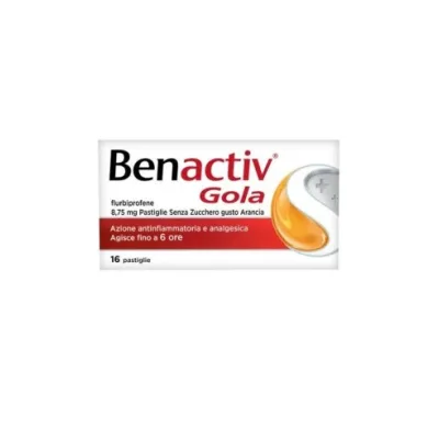 BENACTIV GOLA 16 PASTIGLIE ARANCIA SENZA ZUCCHERO