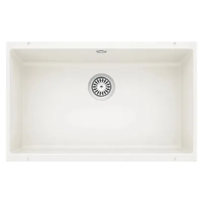 Blanco | Lavello a una vasca ROTAN 700-U 1521346 finitura bianco da 73 cm - Sottotop