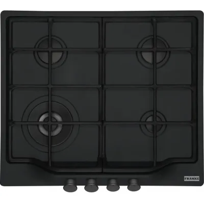 Franke: Piano cottura a gas Country 600 FCH 604 3G TC C 106.0691.511 finitura black matt da 59 cm
