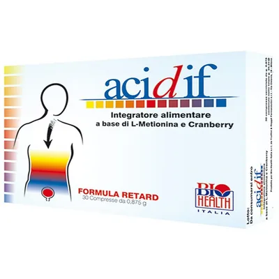 Acidif Retard Integratore Per Apparato Urinario Mirtillo Rosso 30 Compresse