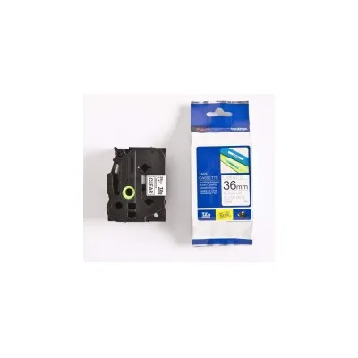NASTRO PER ETICHETTE LAMINATO ORIGINALE BROTHER TZe161 Testo nero su sfondo trasparente