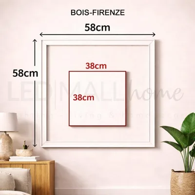 Kit Boiserie LEDMall Home Pronto da Montare con Bordi Pretagliati mod. FIRENZE