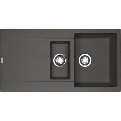Franke: Lavello una vasca con vaschetta e gocciolatoio Maris Incasso MRG 651 114.0714.167 finitura grigio ardesia da 97x50 cm