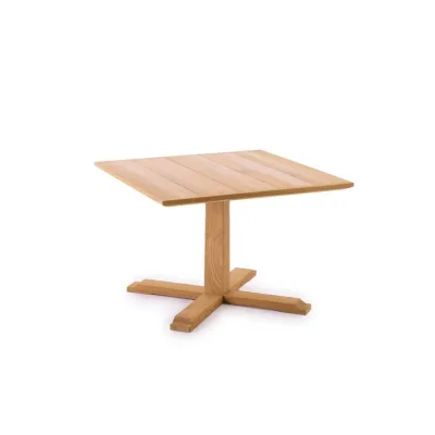 Unopiù Tavolo fisso SYNTHESIS in teak da 90x90 cm - IN PROMOZIONE FINO AL 6/07