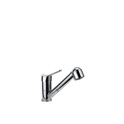 Foster Miscelatore monocomando con canna girevole ed estraibile 8449 500 finitura ottone cromato