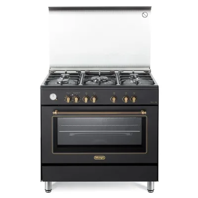 De Longhi Cucina a libera installazione PEMA 965 CSG a 5 fuochi e forno elettrico multifunzione finitura antracite da 90 cm