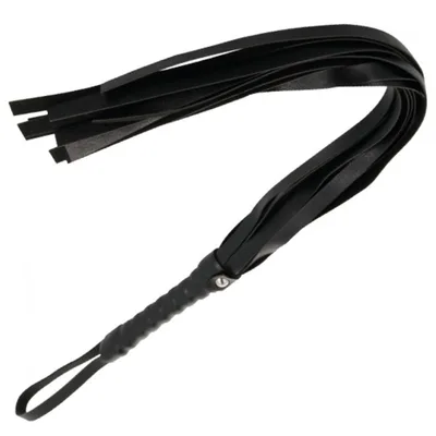 Frustino Flogger nero circa 45 cm fetish bondage BDSM sadomaso frusta