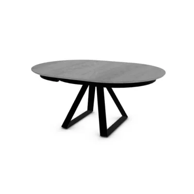 Calligaris OUTLET Tavolo allungabile Atlante CS4117-D 127 con struttura in metallo P176 e piano in ceramica P1C da Ø127(177)