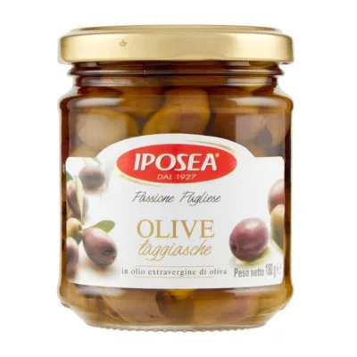 IPOSEA OLIVE TAGGIASCHE IN OLIO EXTRAVERGINE DI OLIVA 180 gr