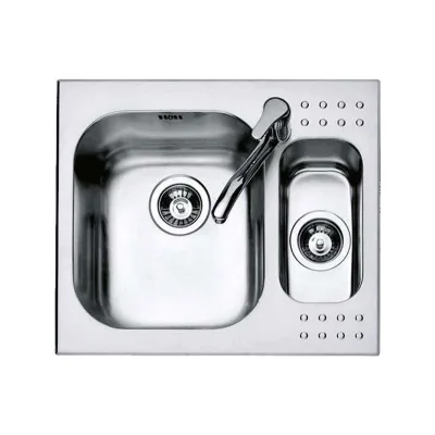 Barazza Lavello una vasca con vaschetta B_SELECT 1IS6060 finitura inox satinato da 58.5x50 cm - PROMOZIONE ATTIVA FINO AL 19/10