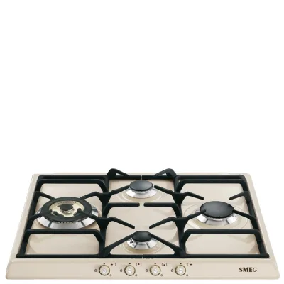 Smeg Piano cottura a gas SR764PO finitura panna e ottone da 60 cm - IN PROMOZIONE FINO AL 30/06
