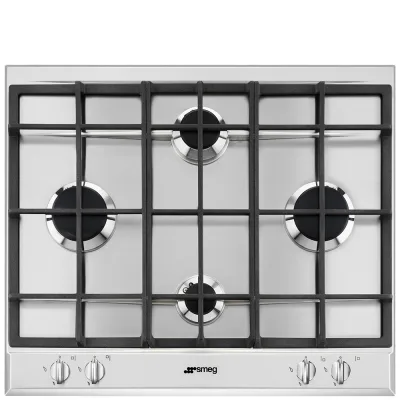 Smeg Piano cottura a gas P260XGH finitura inox da 60 cm - IN PROMOZIONE FINO AL 30/06