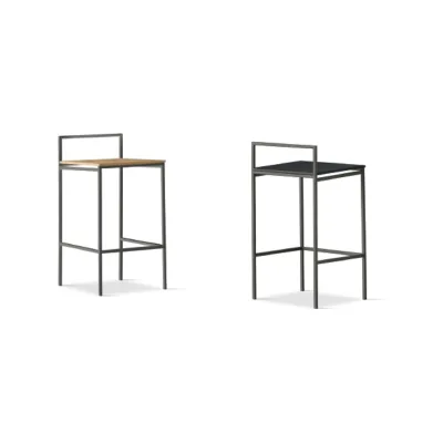 Sedit Sgabello July Legno con struttura in metallo e seduta in legno - IN PROMOZIONE FINO AL 6/07