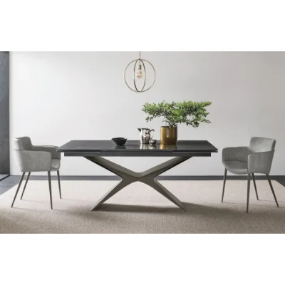 Sedit Tavolo allungabile Baltik con struttura in metallo e piano a scelta - IN PROMOZIONE FINO AL 6/07