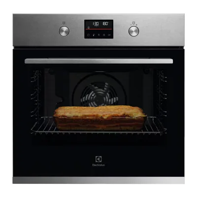 Electrolux | Forno pirolitico multifunzione KOFFP46X2 finitura inox e vetro nero da 60 cm