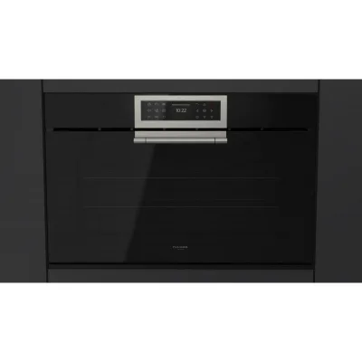 Fulgor Forno elettronico multifunzione FCLO 9615 TEM 2F BK finitura vetro nero da 90 cm