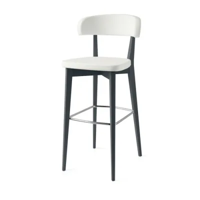 Connubia Sgabello Siren CB1542 con struttura in faggio e seduta in tessuto sintetico ekos da h. 98 cm - IN PROMOZIONE FINO ALL' 11/07