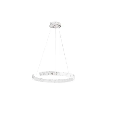 Sospensione semicircolare Led cct Marmo 50W 6600Lm 100X100X150Cm