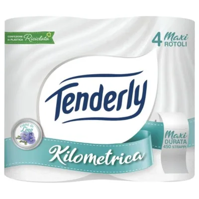 Tenderly Carta Igienica Kilometrica 4 rotoli