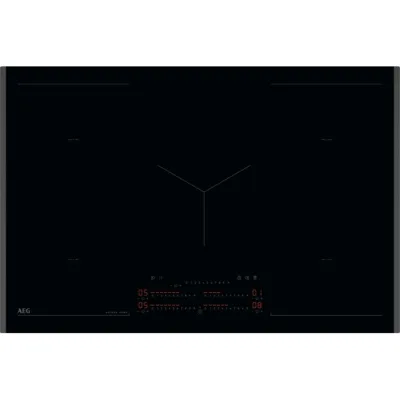 AEG Piano cottura a induzione NIK 85M00 FB in vetroceramica nero da 80 cm