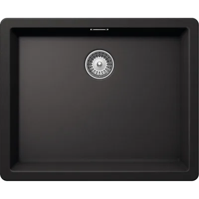 PRONTA CONSEGNA - Schock Lavello una vasca BROOKLYN N100LU BYKN100LU13 finitura nero assoluto da 53x43 cm