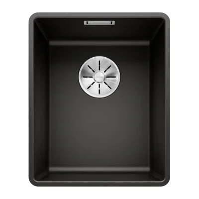 Blanco Lavello una vasca SUBLINE 320-F 1525982 finitura nero da 34.7x42.7 cm - Filotop