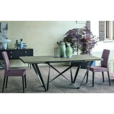 Sedit Tavolo allungabile Wave con struttura in metallo e piano a scelta - IN PROMOZIONE FINO AL 6/07