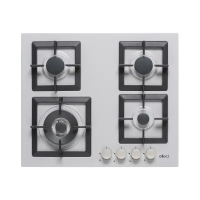 Elleci Piano cottura a gas PLANO 60 PMSP60179WS finitura M79 alluminio da 60 cm