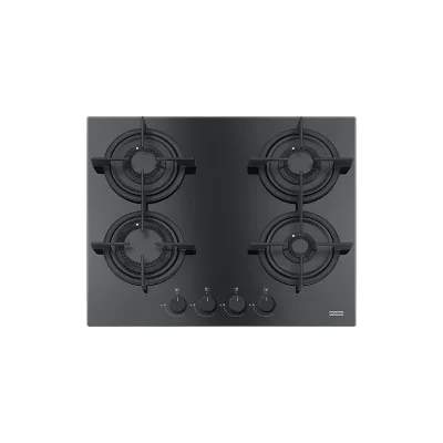 PRONTA CONSEGNA - Franke: Piano cottura a gas Mythos FHCR 604 4G HE BK C 106.0374.280 finitura cristallo nero da 59 cm