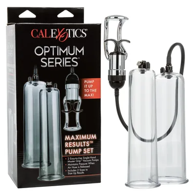 CalExotics Optimum Series Maximum Results Pump Set – Set Pompa per Pene con 2 Cilindri, Pompa Master Grip, Valvola di Rilascio Rapido, Materiali Sicuri