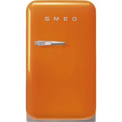 Smeg Frigorifero minibar monoporta con cerniere a destra a libera installazione FAB5ROR6 finitura arancione da 40 cm - IN PROMOZIONE FINO AL 30/06