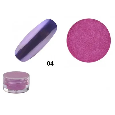 Polvere effetto chrom decorazione unghie 04 blu/viola