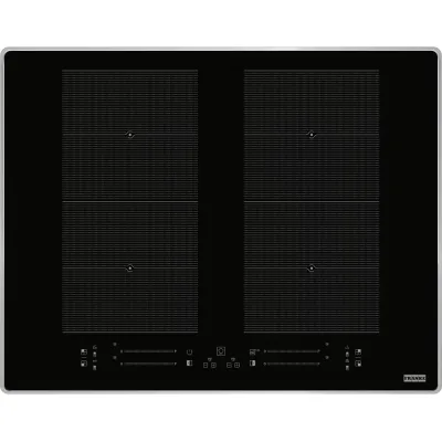 Franke: Piano cottura a induzione Maris FMA 654 I FP XS 108.0675.410 in vetroceramica nero e cornice inox da 65.8 cm