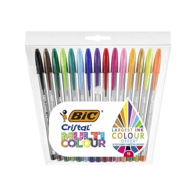 BIC CF15 CRISTAL COL.ASS.PUNTA 1 6 MM 964899