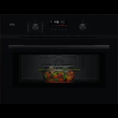 AEG Forno microonde con grill NKM 5N401 B finitura nero lucido da 60 cm