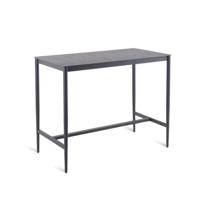 Unopiù Tavolo alto fisso LUCE in alluminio da 135x70 cm - IN PROMOZIONE FINO AL 6/07
