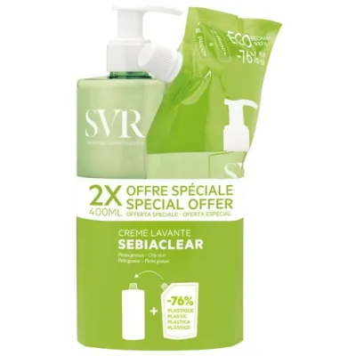 SVR SEBIACLEAR CREMA LAVANTE 400ML + REFILL 400ML