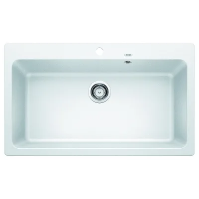 Blanco | Lavello una vasca NAYA XL 9 1521816 finitura bianco da 86x51 cm - Sopratop