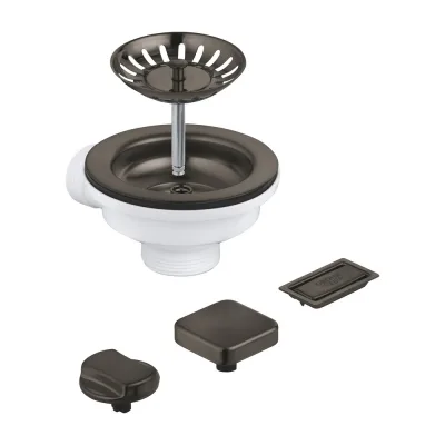 Grohe Set di scarico per lavelli a 1 vasca 40996AL0 finitura grigio antracite spazzolato