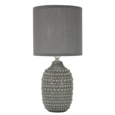 LAMPADA DA COMODINO POINTS GRIGIA CM Ø 15X30,5
