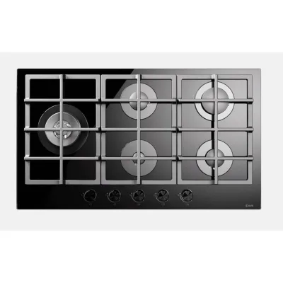 Ilve Piano cottura gas Professional Plus HCG90SCK in vetro temperato nero da 86 cm - IN PROMOZIONE FINO AL 6/07