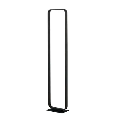Piantana LED marrone elegante in alluminio, 2 LED da 8W, Luce calda, 22x114cm