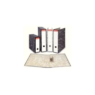 Raccoglitori ad arco a leva Esselte Cartone Angoli in metallo Dorso 75mm Capacità 500 fogli Colore NERO MARMORIZZATO
